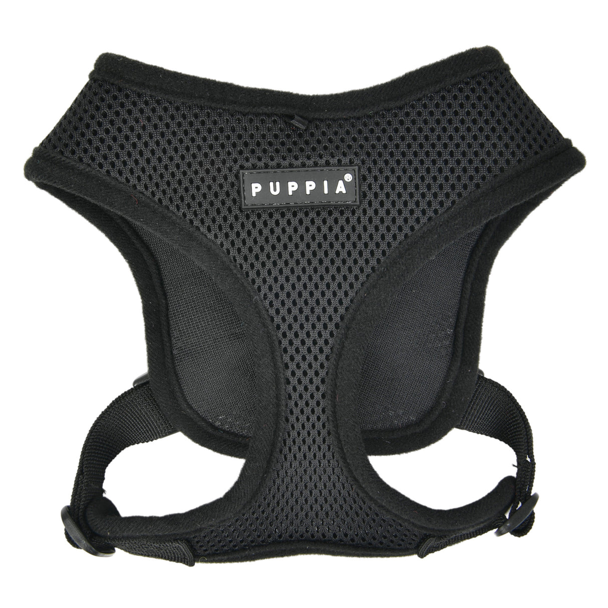 Puppia Soft Harness model E Black hondentuig > honden harnas > overige modellen Small