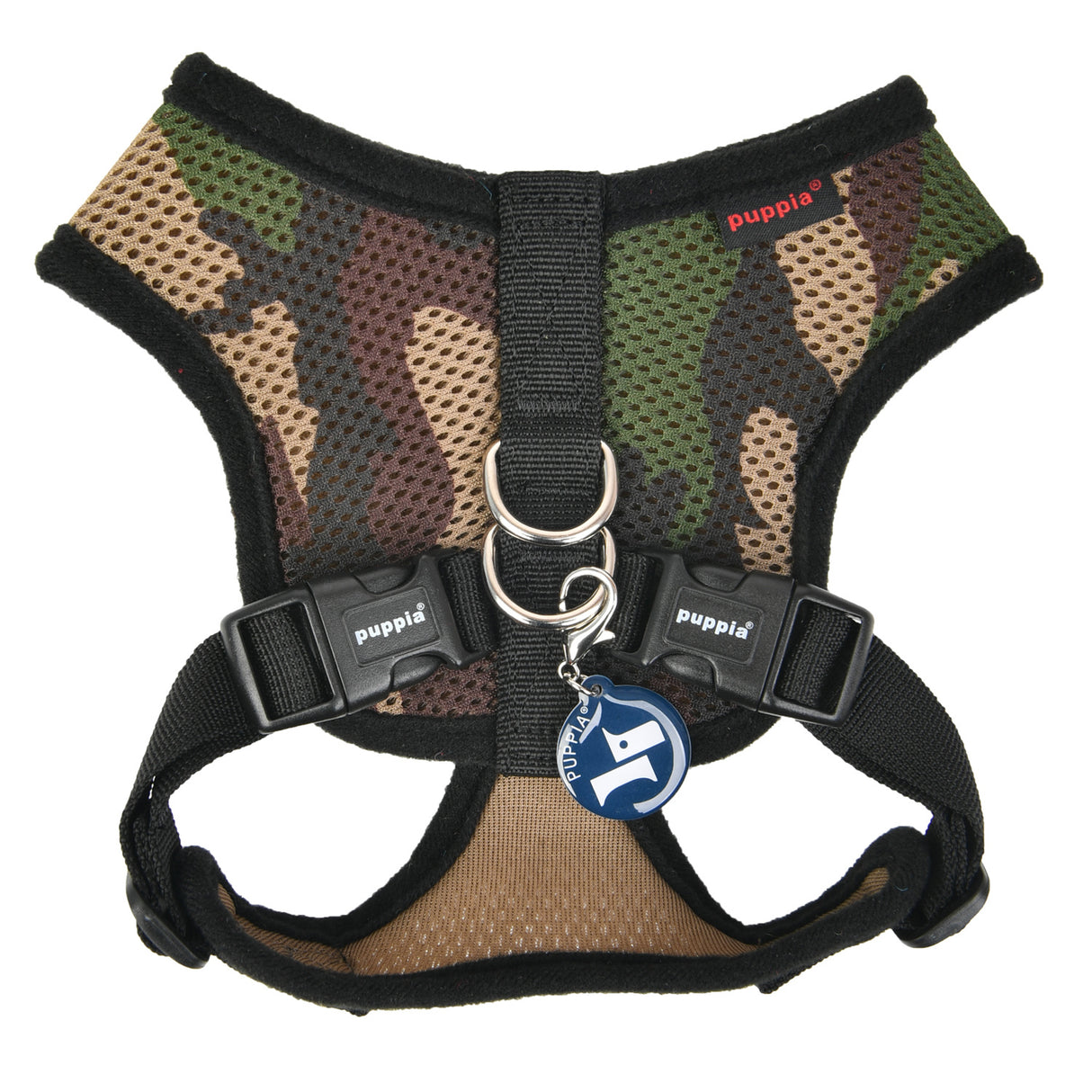 Puppia Soft Harness model E Camo hondentuig > honden harnas > overige modellen Small