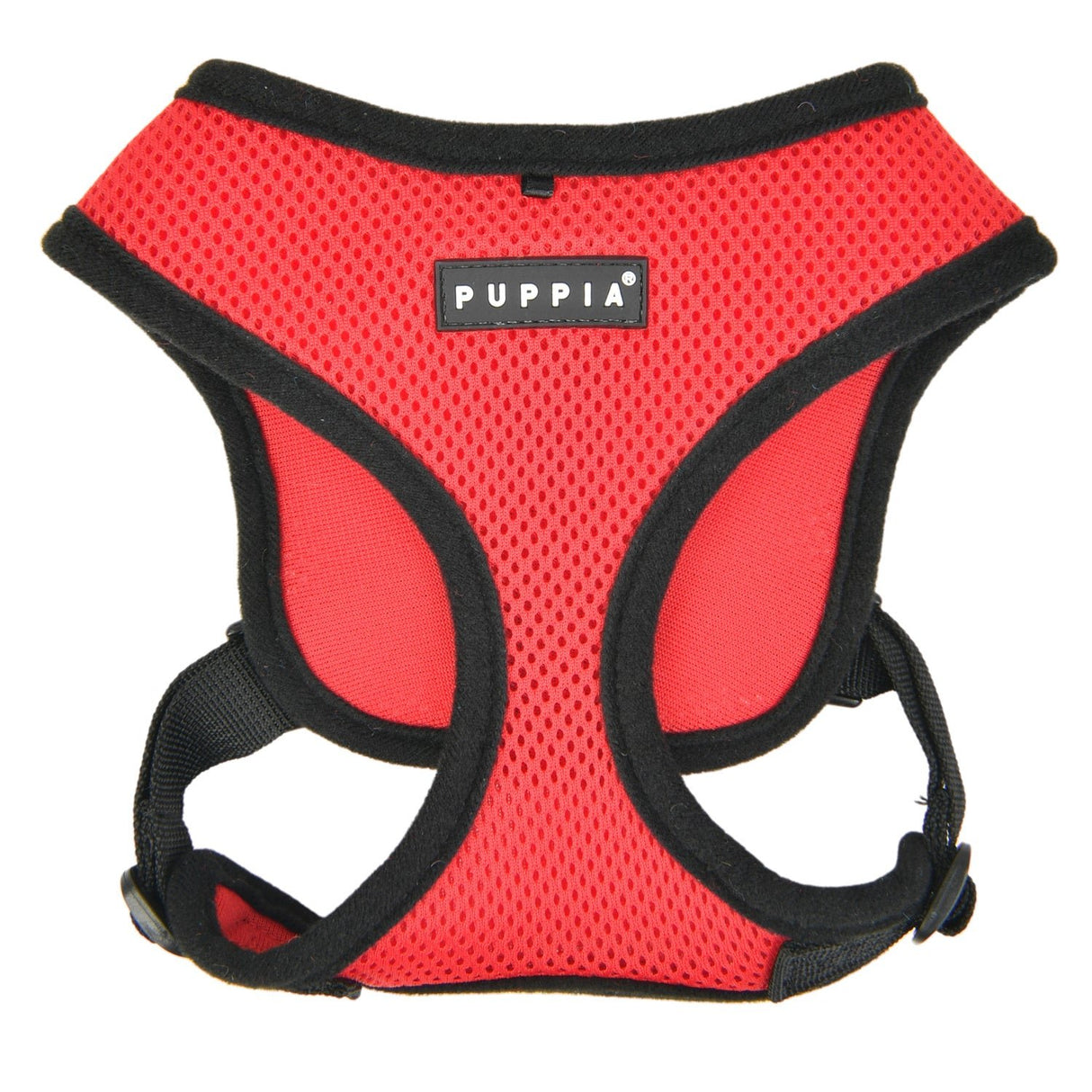 Puppia Soft Harness model E Red hondentuig > honden harnas > overige modellen Small