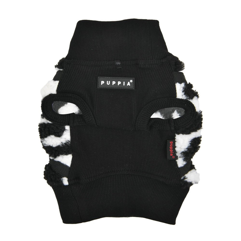Puppia Sweater Harness J Serval Black hondentuig > honden harnas > overige modellen Small