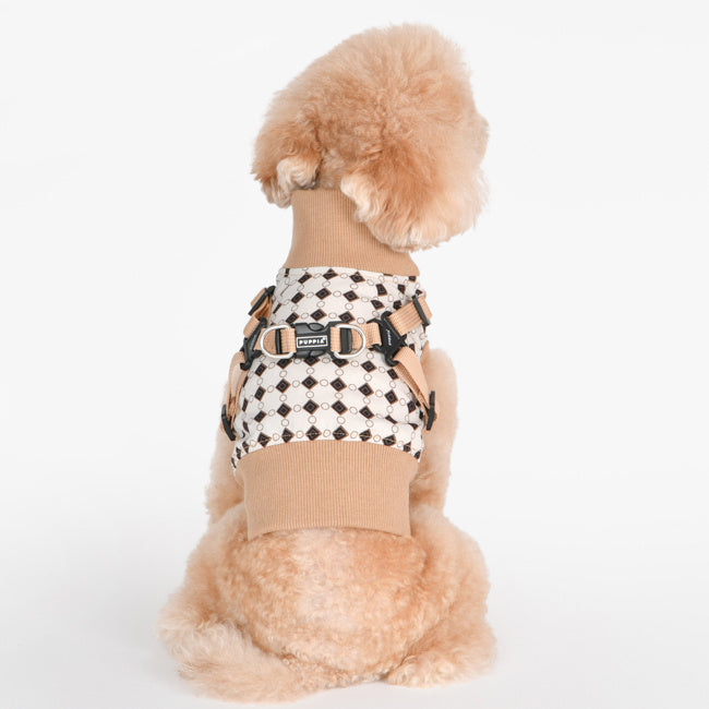 Puppia Sweater Harness J Jace Beige - Premium Hondenkleding > Hondentrui from Puppia - Just €34.99! Shop now at Frenkiezdogshop