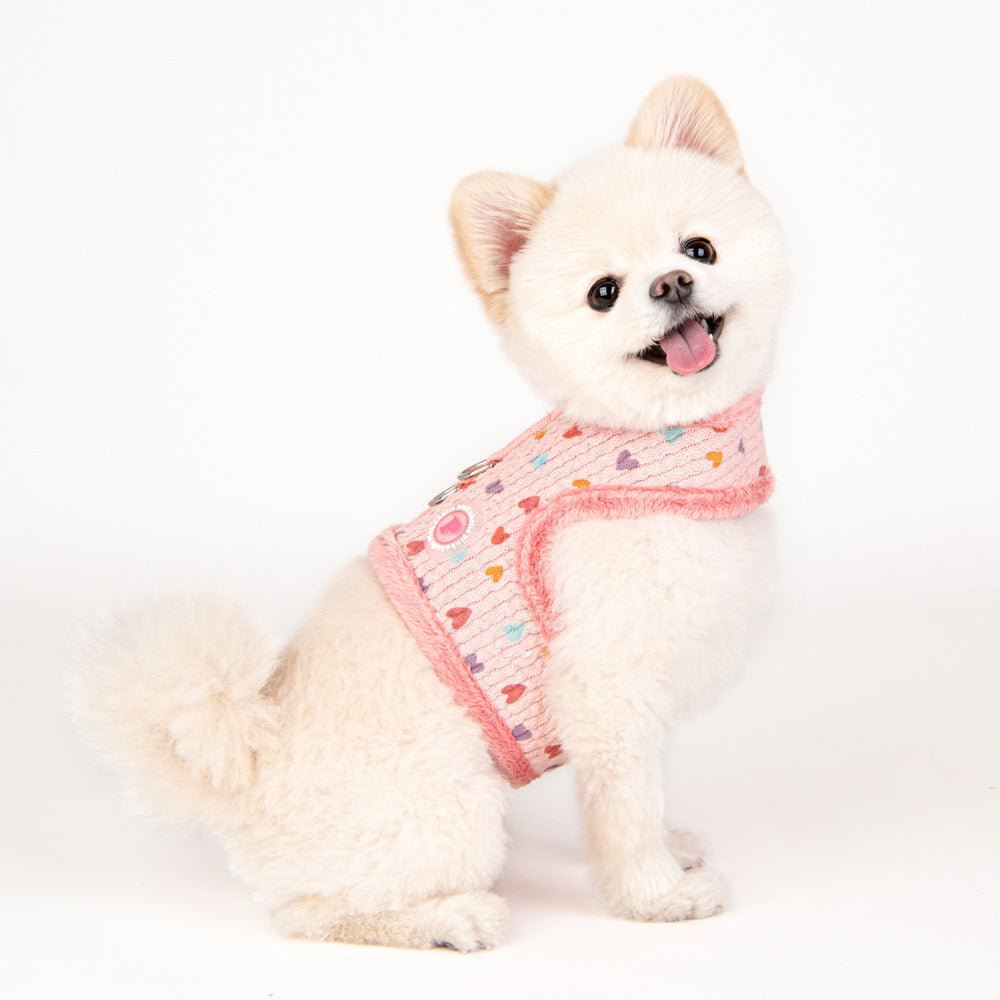 Pinkaholic Merry Pinka Harness Indian Pink hondentuig > honden harnas > model B Small
