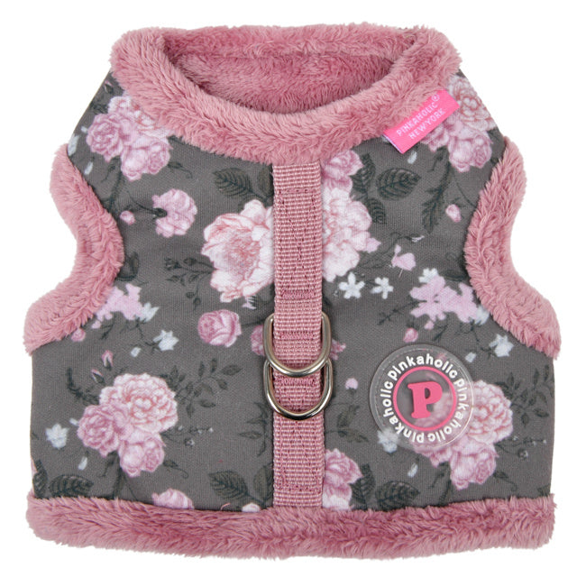 Pinkaholic Calla Pinka Harness Grey - Premium hondentuig > honden harnas from Pinkaholic - Just €20! Shop now at Frenkiezdogshop
