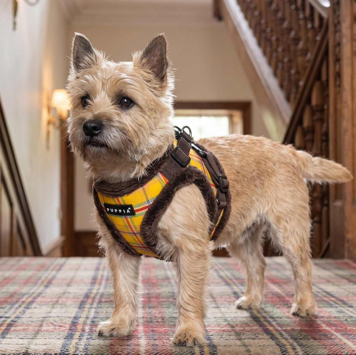 Puppia Galaxia Vest Harness Model B - Brown