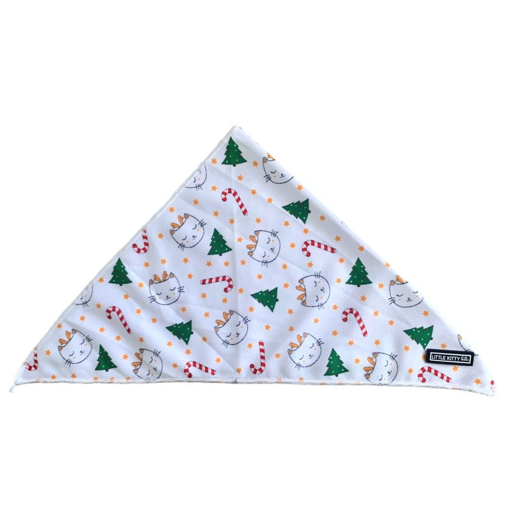 Little Kitty Cat Bandana Meowy Cat-mas - Premium Kattenkleding > bandana from Little Kitty - Just €5! Shop now at Frenkiezdogshop