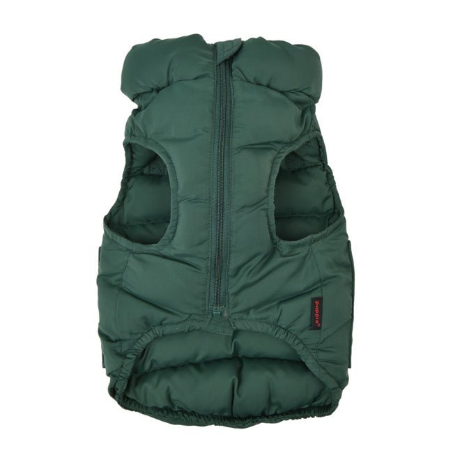 Puppia Puffer Vest Harness Jumper Green Hondenkleding > hondenjas Small