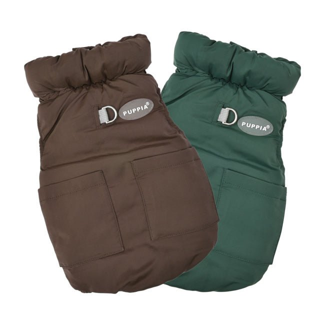 Puppia Puffer Vest Harness Jumper Brown Hondenkleding > Hondentrui Small