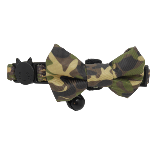 Little Kitty Cat Collar & Bow Tie Cool Cat Camo - Premium halsband > kattenhalsband from Little Kitty - Just €10! Shop now at Frenkiezdogshop