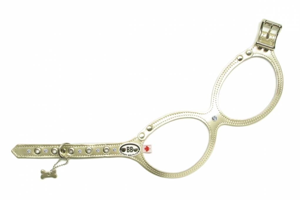 Buddy Belt Luxury Moonlight met crystals MAAT 8 - Premium hondentuig > honden harnas from Buddy Belts - Just €50! Shop now at Frenkiezdogshop