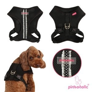 Pinkaholic Vera Snugfit black hondentuig > honden harnas > overige modellen Small