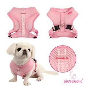 Pinkaholic Vera Snugfit Harness pink hondentuig > honden harnas > overige modellen Medium