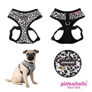Pinkaholic Leo Harness black hondentuig > honden harnas > model A Small