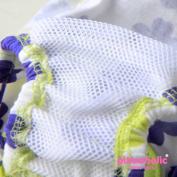 Pinkaholic Petunias Sanitary Lime ( SMALL ) Loopsheidbroekje > Periodebroekje Small