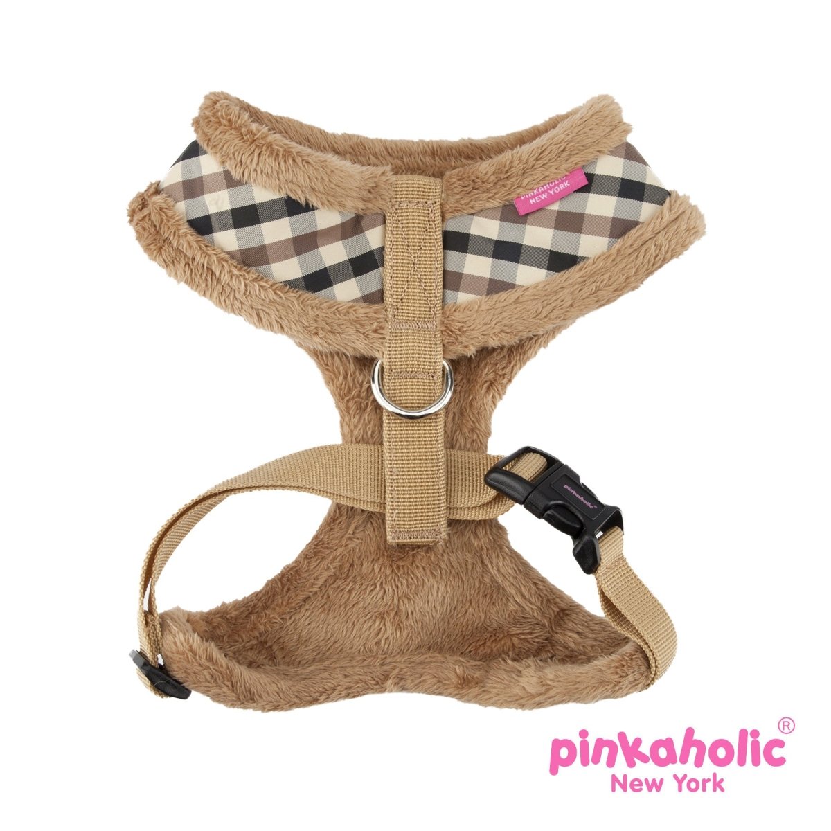 Pinkaholic Pupberry harness brown hondentuig > honden harnas > model A Small