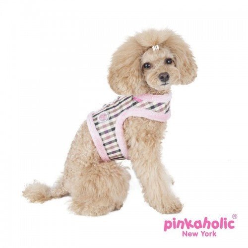 Pinkaholic Pupberry Pinka Harness Pink hondentuig > honden harnas > model B Small