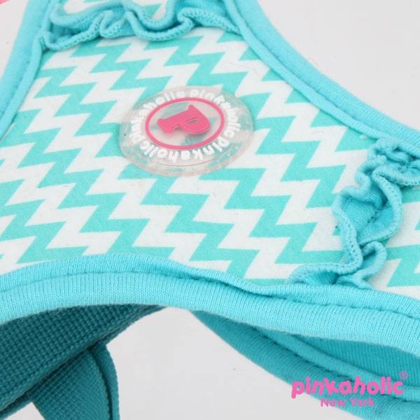 Pinkaholic Ziggy Harness Aqua hondentuig > honden harnas > model A Small