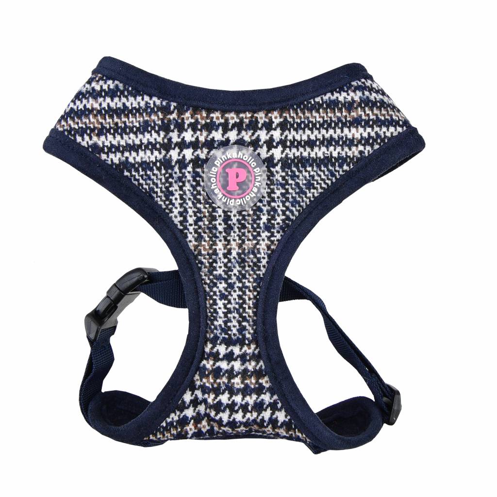 Pinkaholic Da Vinci Harness navy ( ALLEEN LARGE ) hondentuig > honden harnas > model C Small
