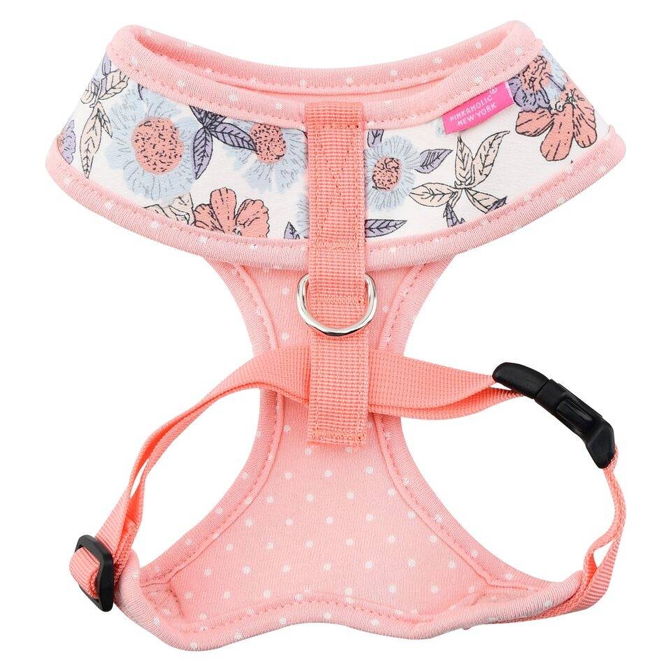 Pinkaholic Zinnia Harness Ivory ( Medium & Large ) hondentuig > honden harnas > model A Medium