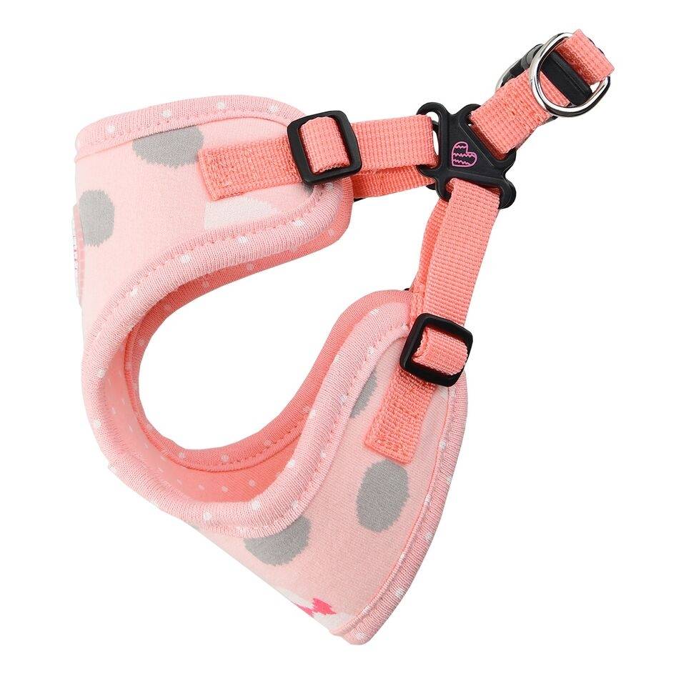 Pinkaholic Lapine Harness C Indian Pink ( L ) hondentuig > honden harnas > model C Small