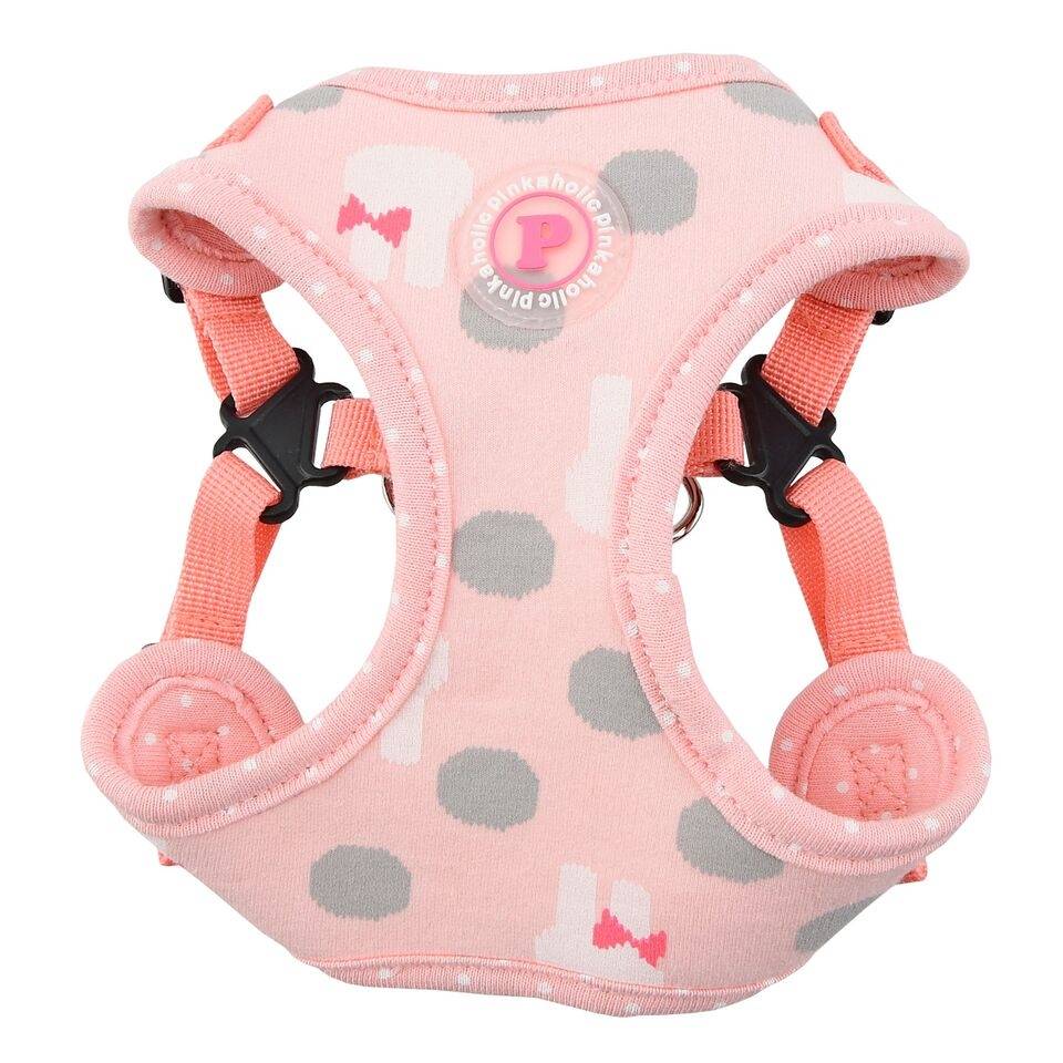 Pinkaholic Lapine Harness C Indian Pink ( L ) hondentuig > honden harnas > model C Small