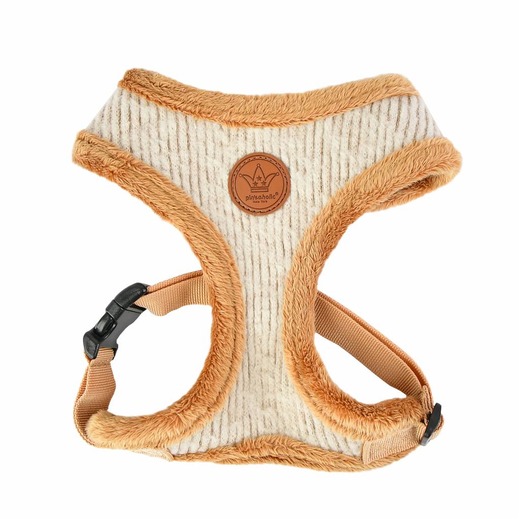 Pinkaholic Zuri Harness beige - Premium hondentuig > honden harnas from Pinkaholic - Just €20! Shop now at Frenkiezdogshop