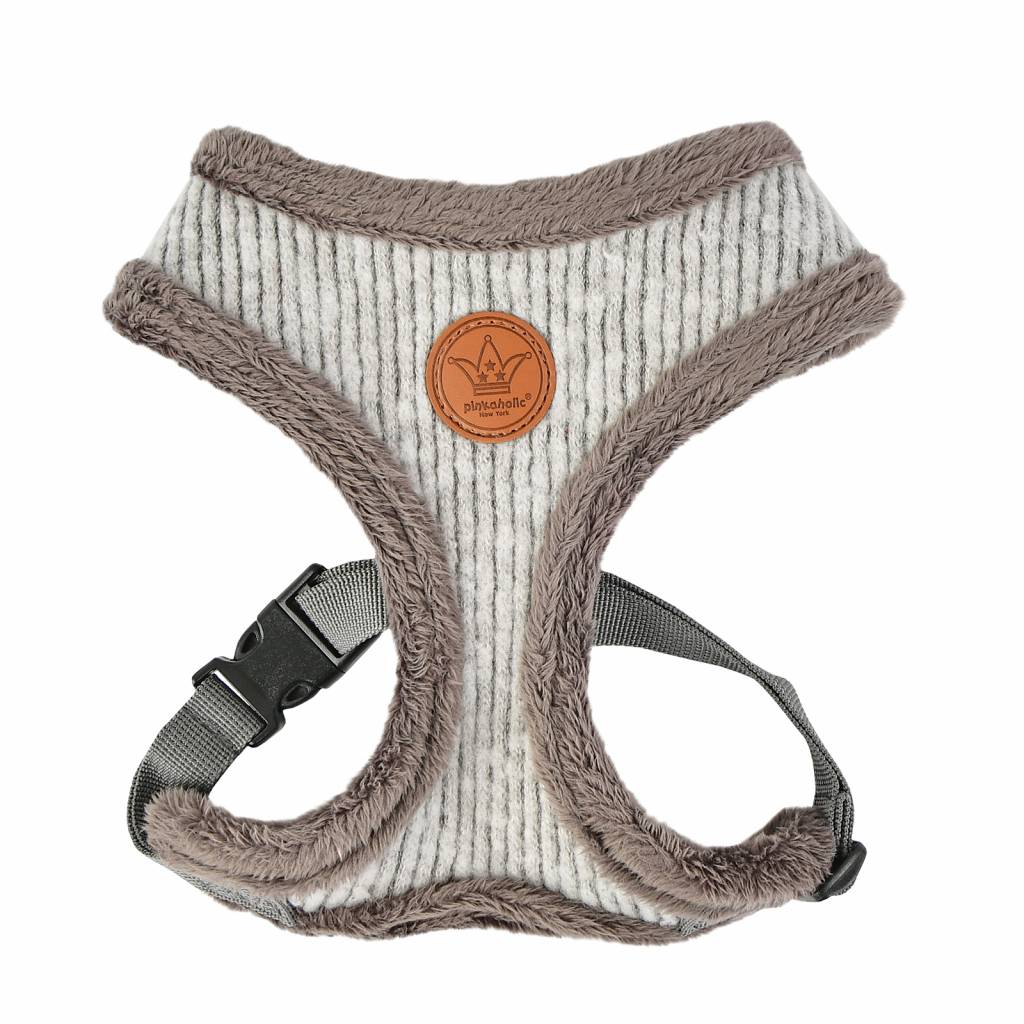 Pinkaholic Zuri Harness grey ( small ) hondentuig > honden harnas > model A Small