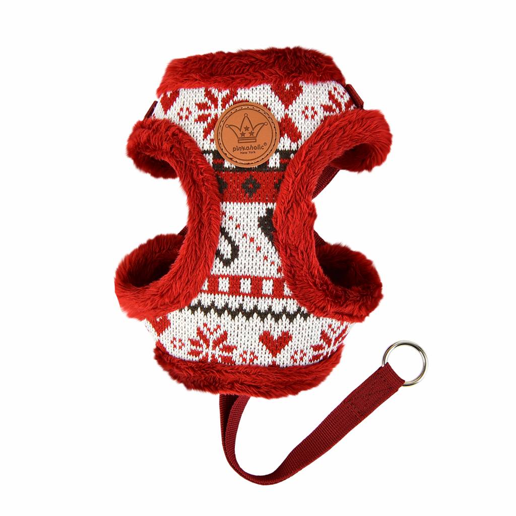 Pinkaholic Joy Harness wine model C hondentuig > honden harnas > model C Small