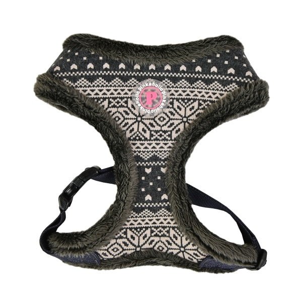 Pinkaholic Neige Harness Charcoal Grey hondentuig > honden harnas > model A Small