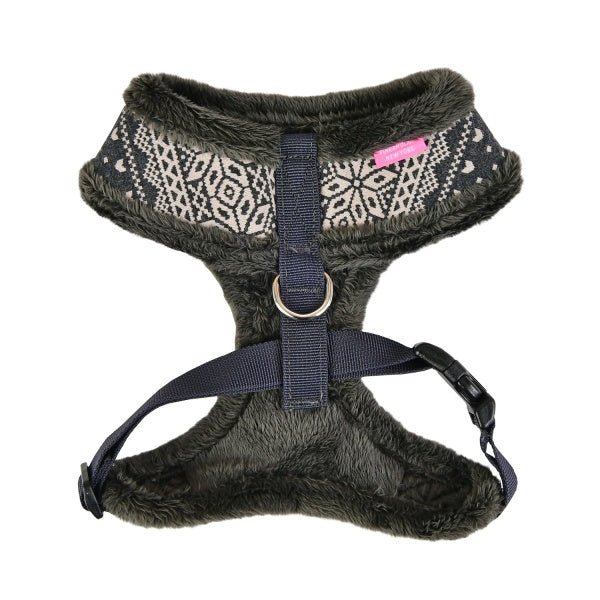 Pinkaholic Neige Harness Charcoal Grey hondentuig > honden harnas > model A Small