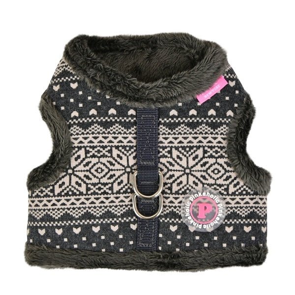 Pinkaholic Neige Pinka Harness Charcoal Grey hondentuig > honden harnas > model B Small