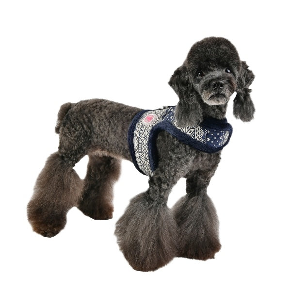 Pinkaholic Neige Pinka Harness Navy - Premium hondentuig > honden harnas from Pinkaholic - Just €20! Shop now at Frenkiezdogshop