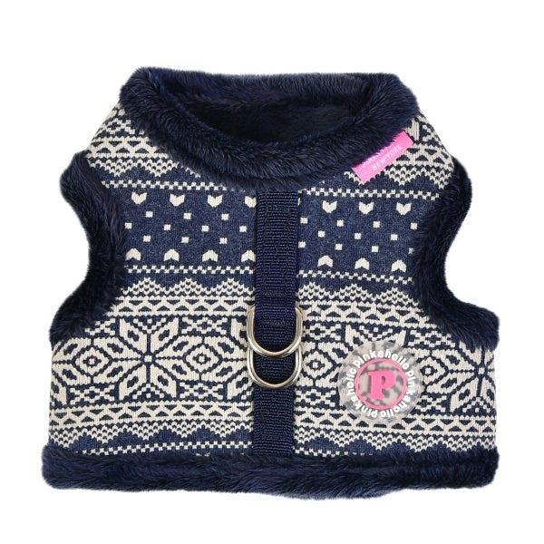 Pinkaholic Neige Pinka Harness Navy - Premium hondentuig > honden harnas from Pinkaholic - Just €20! Shop now at Frenkiezdogshop