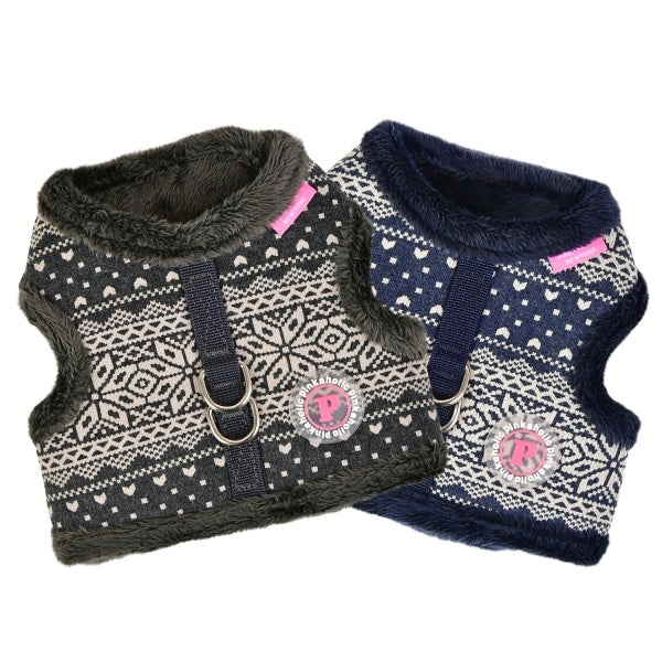 Pinkaholic Neige Pinka Harness Navy - Premium hondentuig > honden harnas from Pinkaholic - Just €20! Shop now at Frenkiezdogshop