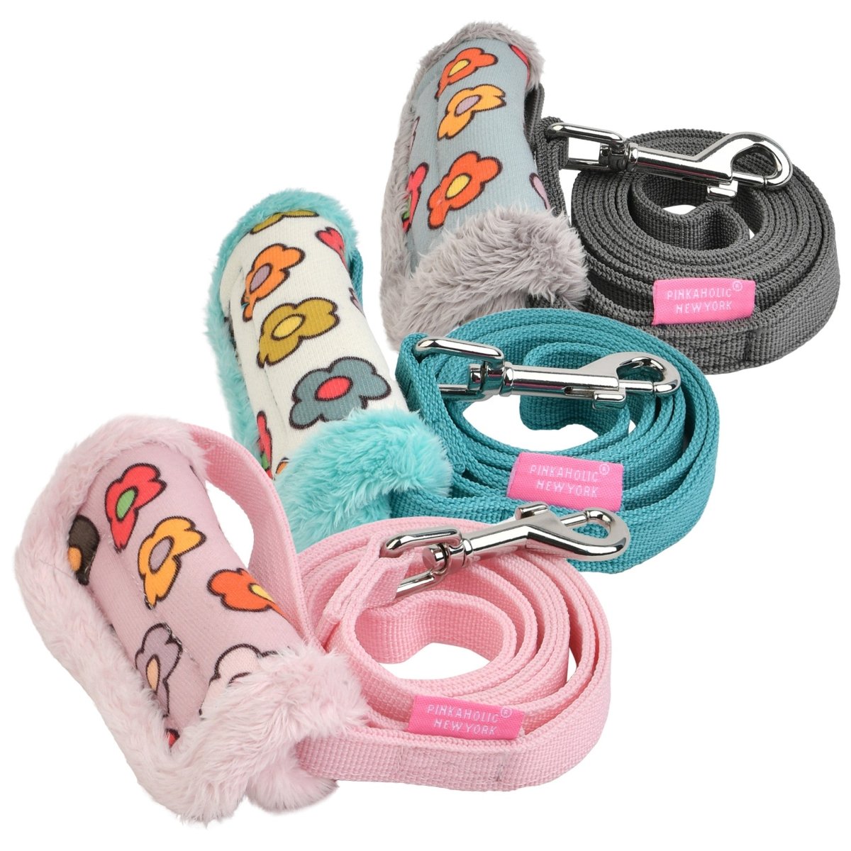 Pinkaholic Aconite Leash Grey hondenriem > hondenlijn Medium