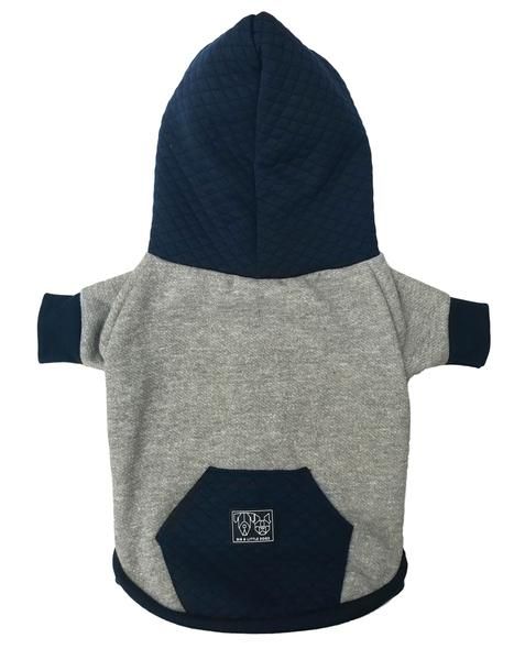 Big and Little Dogs hoody jumper Quilted Navy - Premium Hondenkleding > Hondentrui from Big and Little Dogs - Just €10! Shop now at Frenkiezdogshop