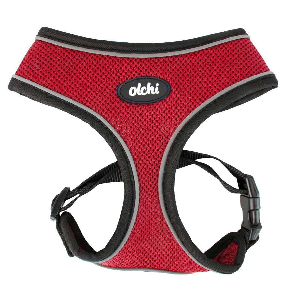 Olchi Combi Harness model A red hondentuig > honden harnas Small