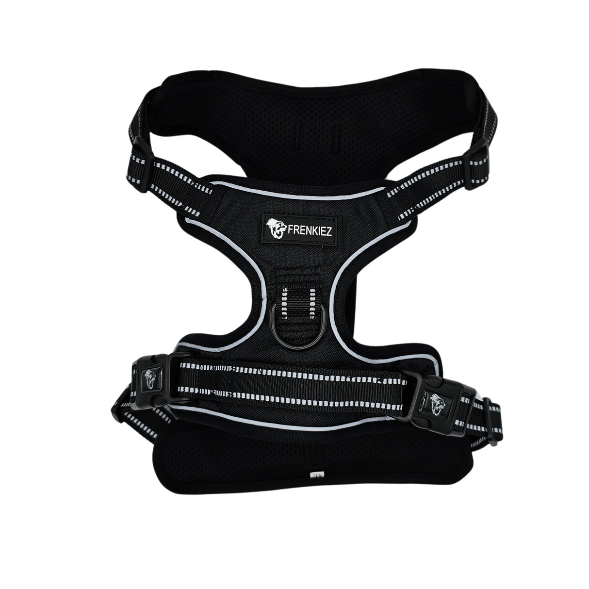 Frenkiez reflective basic dog harness Black - Premium hondentuig > honden harnas from Frenkiez - Just €5! Shop now at Frenkiezdogshop