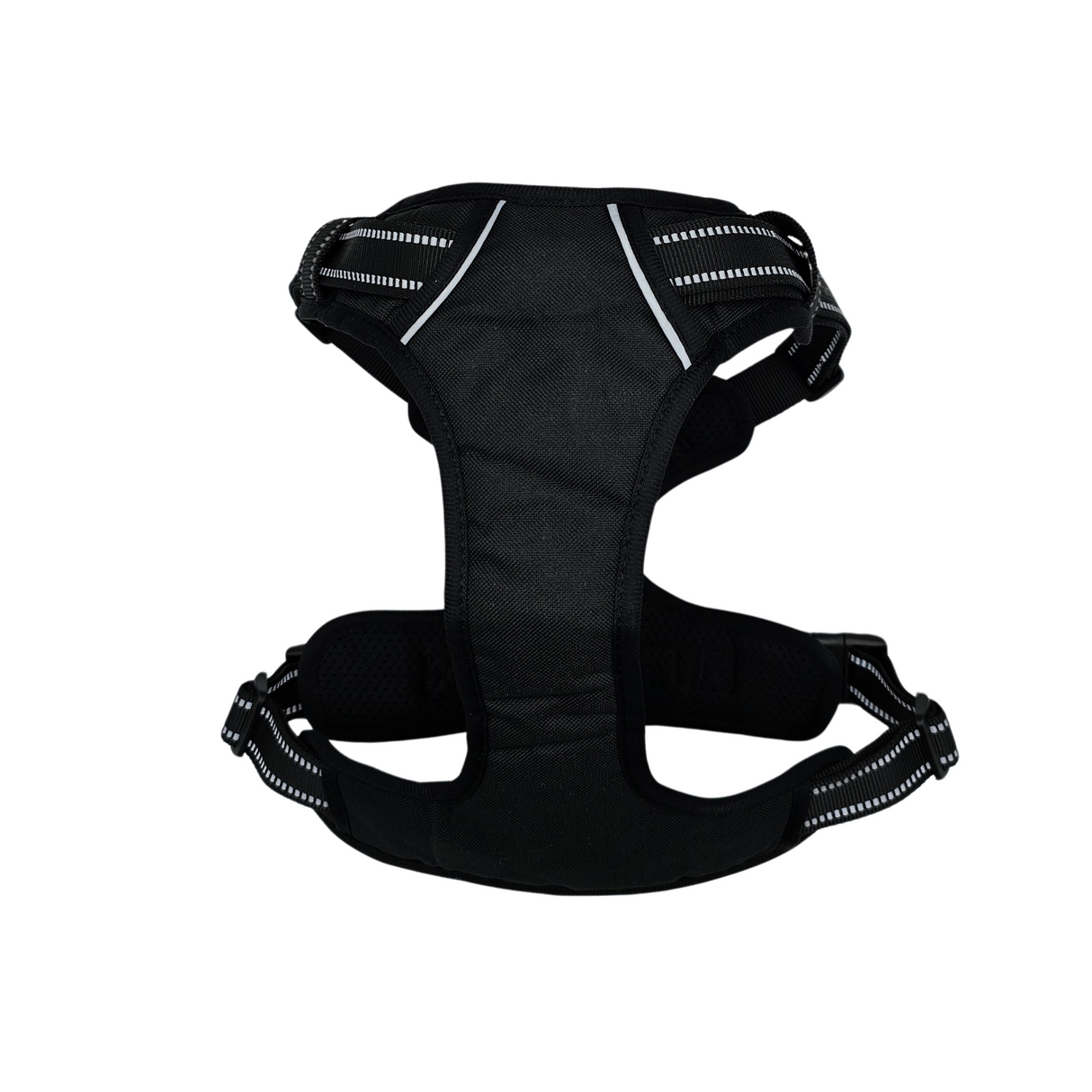 Frenkiez reflective basic dog harness Black - Premium hondentuig > honden harnas from Frenkiez - Just €5! Shop now at Frenkiezdogshop