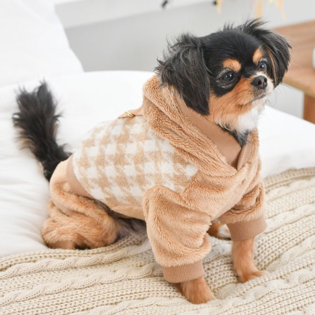 Puppia Cagnie Onesie beige hondenkleding > hondenpakje Small