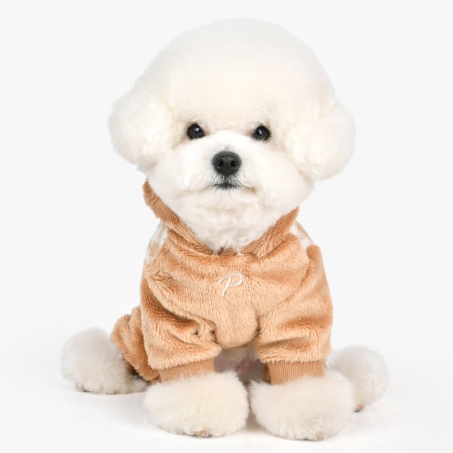 Puppia Cagnie Onesie beige hondenkleding > hondenpakje Small