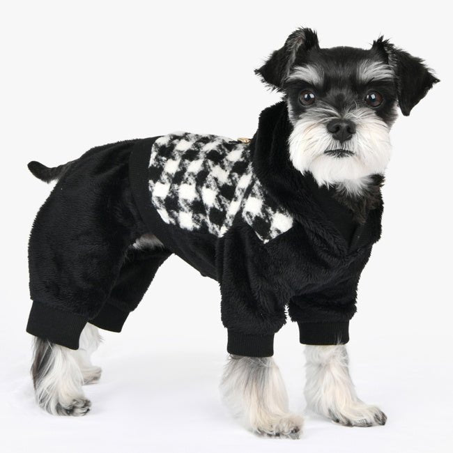 Puppia Cagnie Onesie black hondenkleding > hondenpakje Small