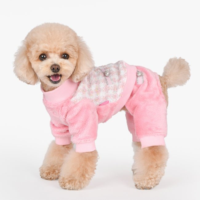 Pinkaholic Bristol Onesie Pink Hondenkleding > Hondenpyjama Small