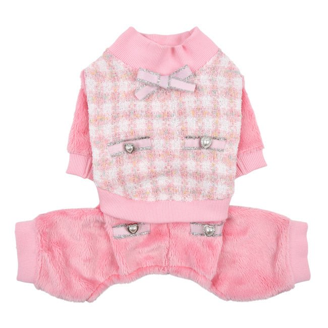 Pinkaholic Bristol Onesie Pink Hondenkleding > Hondenpyjama Small