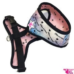 Pimp My Pug Harness Reversible Rainbow hondentuig > honden harnas Small