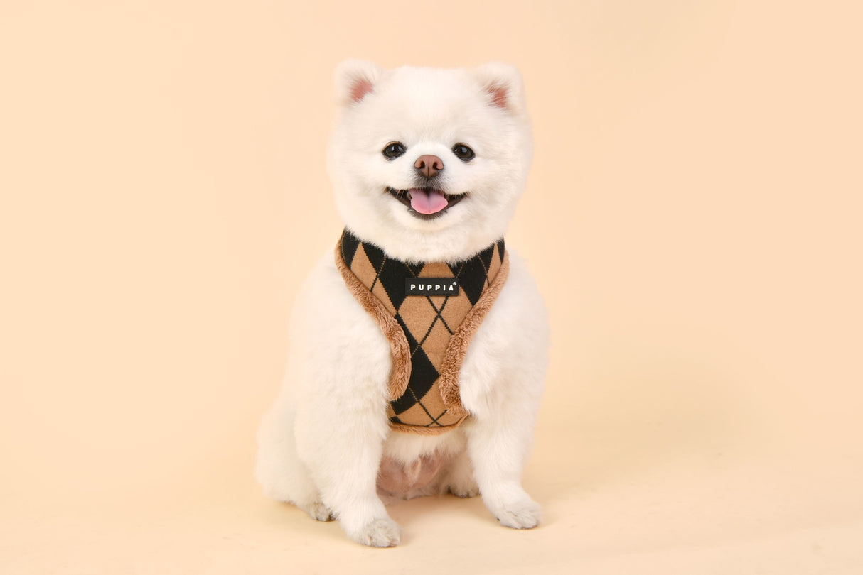 Puppia Jaden Harness Model A Beige - Premium hondentuig > honden harnas from Puppia - Just €20! Shop now at Frenkiezdogshop