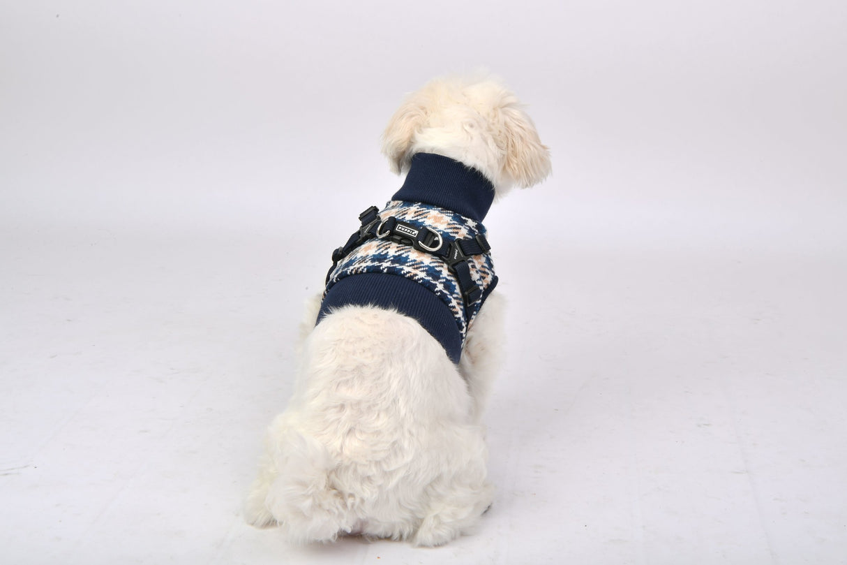 Puppia Sweater Harness J Kellen Navy - Premium Hondenkleding > Hondentrui from Puppia - Just €20! Shop now at Frenkiezdogshop