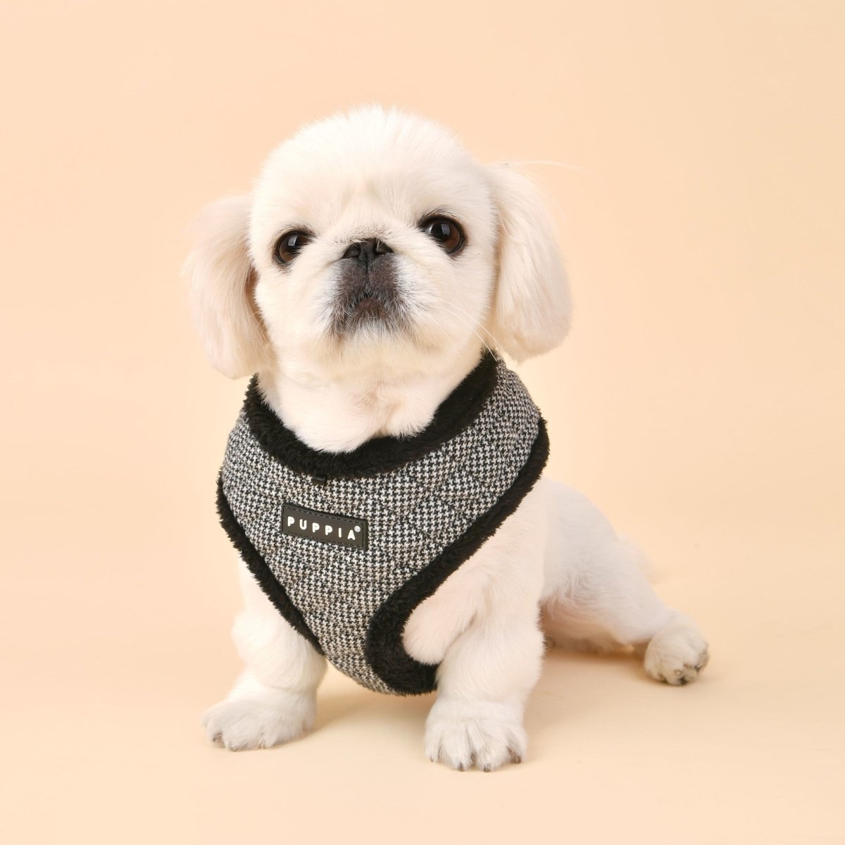 Puppia Gaspar Harness Model A Black hondentuig > honden harnas > model A Small