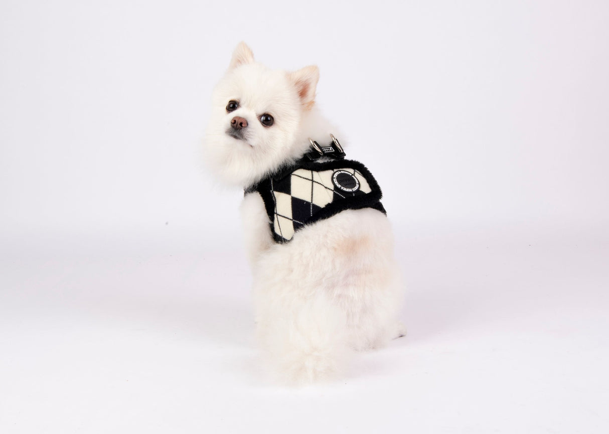 Puppia Vest Harness B Jaden Black hondentuig > honden harnas > model B Small
