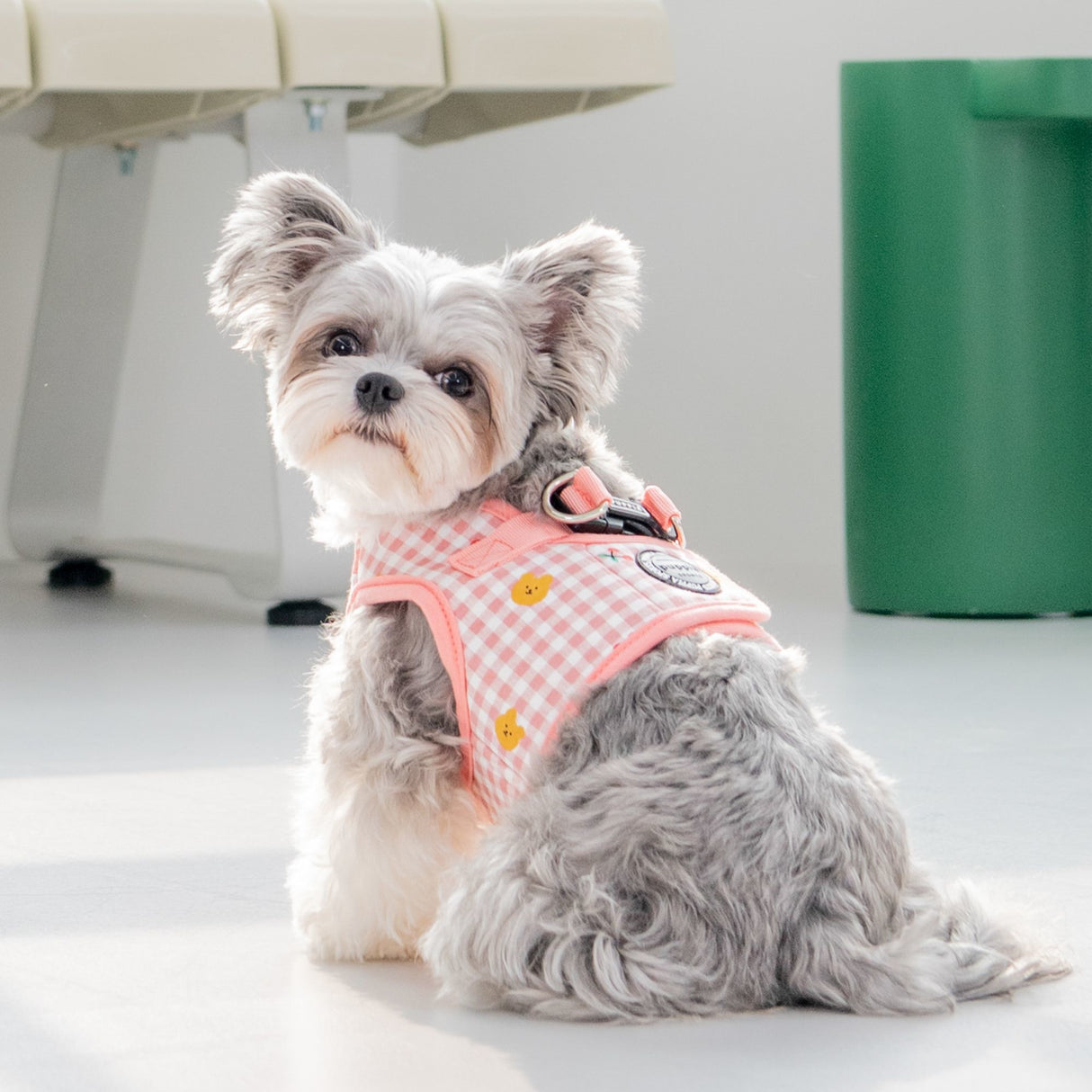 Puppia Baba Vest Harness model B Indian Pink - Premium hondentuig > honden harnas from Puppia - Just €20! Shop now at Frenkiezdogshop