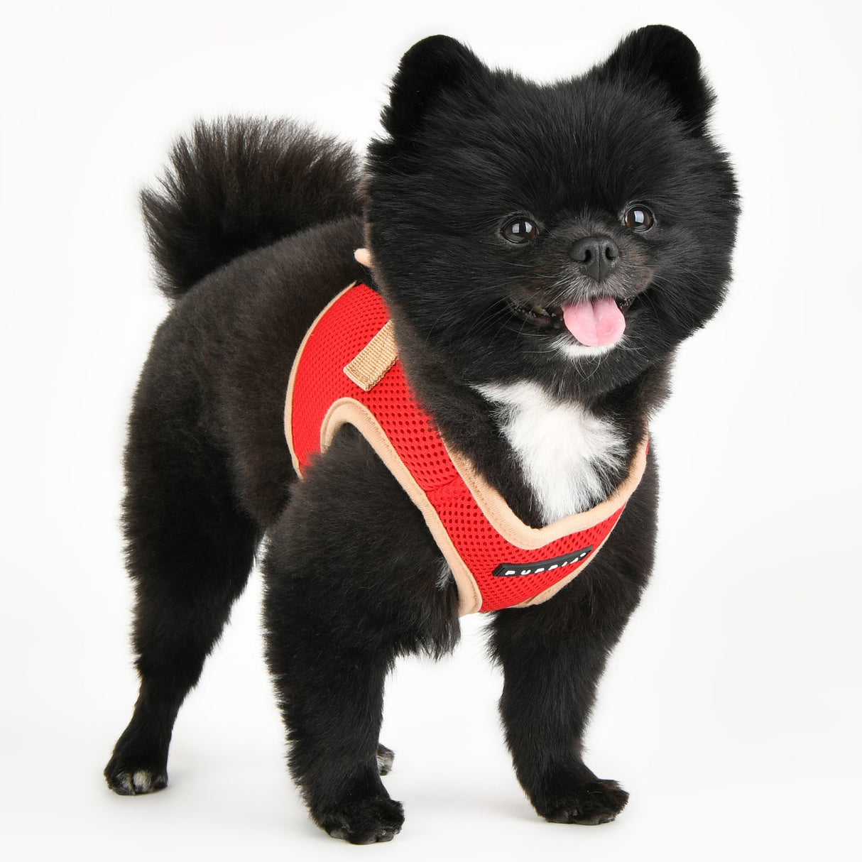 Puppia Soft Vest Harness II model B Red hondentuig > honden harnas > model B Small